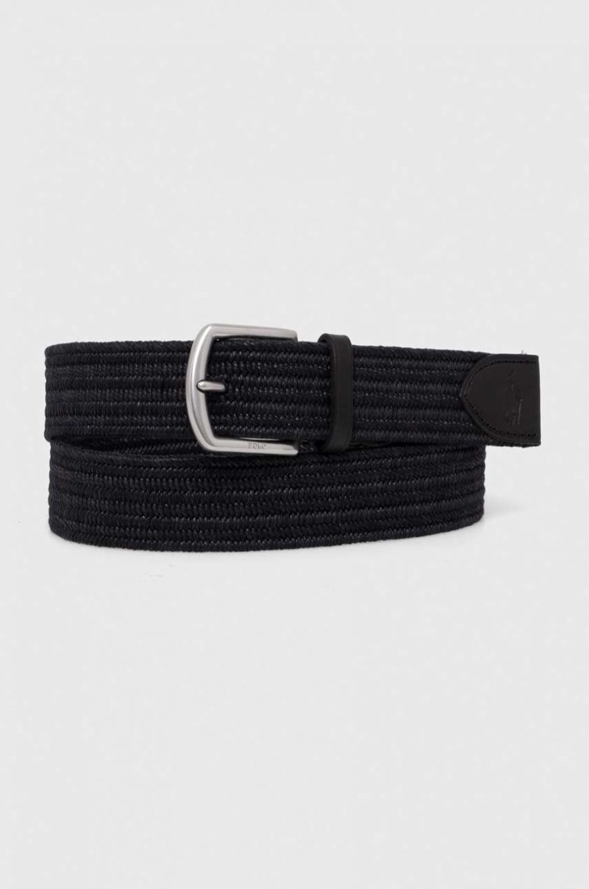 Opasok Polo Ralph Lauren pánsky, čierna farba, 405666041