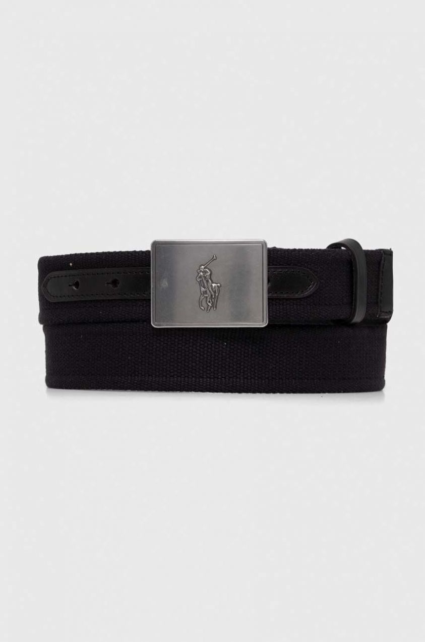Opasok Polo Ralph Lauren pánsky, čierna farba, 405898368