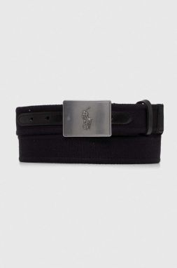 Opasok Polo Ralph Lauren pánsky, čierna farba, 405898368
