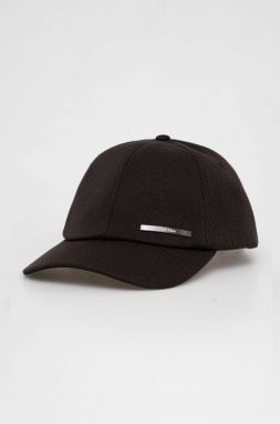 Šiltovka Calvin Klein čierna farba, jednofarebná, K50K511309