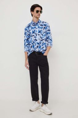 Bavlnená košeľa Tommy Hilfiger pánska,regular,s klasickým golierom,MW0MW33824