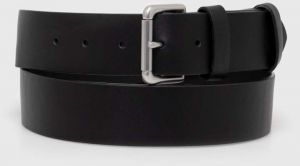 Kožený opasok Polo Ralph Lauren pánsky, čierna farba, 405899989
