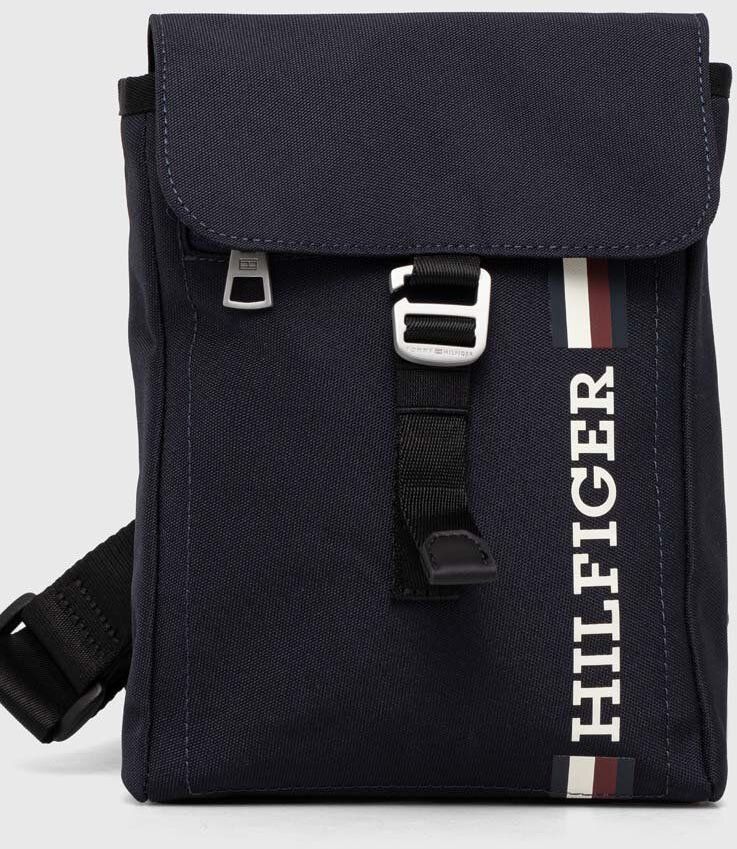Malá taška Tommy Hilfiger tmavomodrá farba,AM0AM11786
