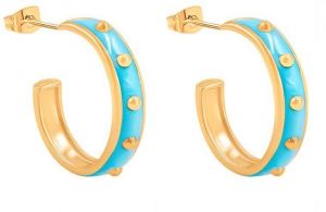 Pozlátené náušnice Lilou Colors 205/13/KOL/NO1/TUR/PO