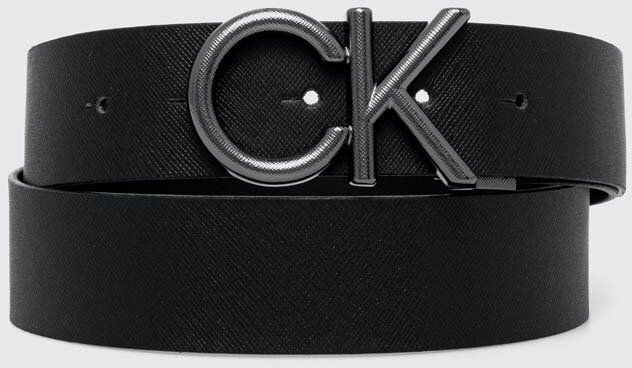 Kožený opasok Calvin Klein pánsky,čierna farba,K50K511567