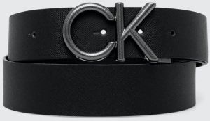 Kožený opasok Calvin Klein pánsky,čierna farba,K50K511567