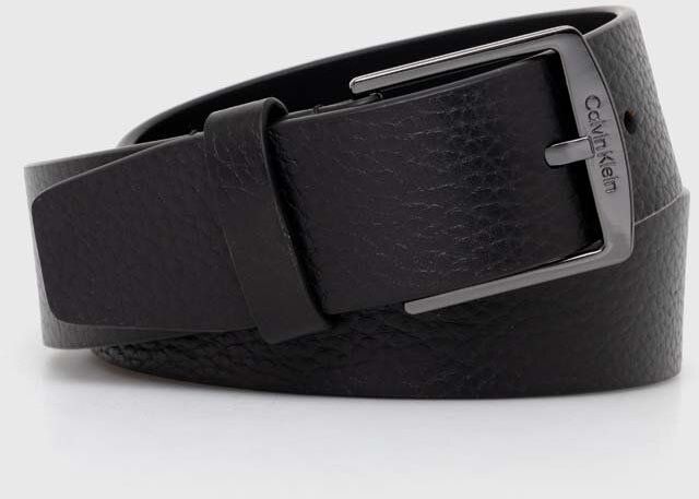 Kožený opasok Calvin Klein pánsky,čierna farba,K50K511571