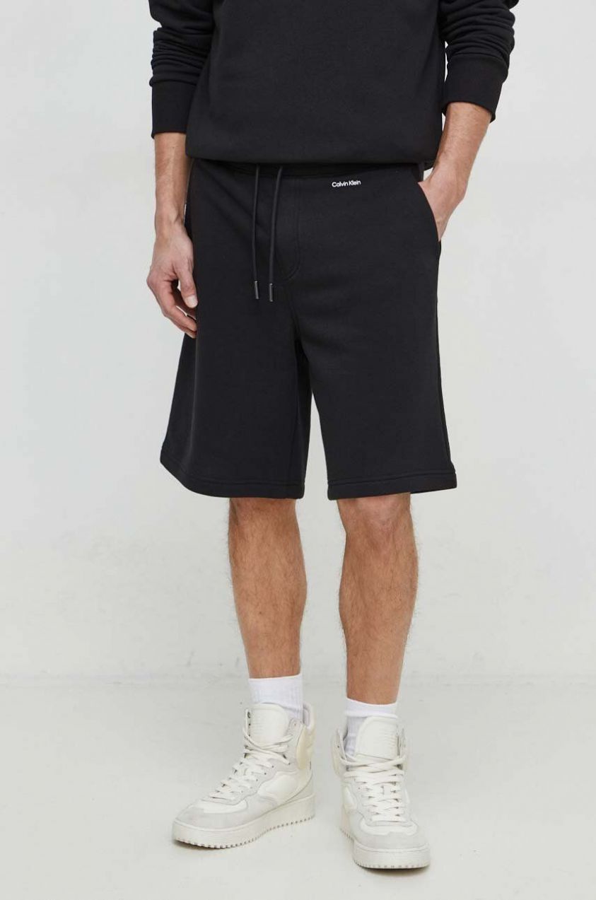 Šortky Calvin Klein pánske, čierna farba, K10K112689