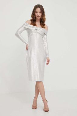 Šaty Lauren Ralph Lauren béžová farba,mini,priliehavá,253932602