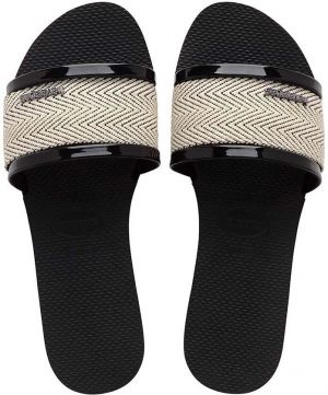 Šľapky Havaianas YOU TRANCOSO PREMIUM dámske, čierna farba, 4146063.0090
