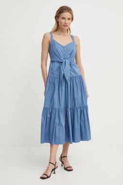 Šaty Lauren Ralph Lauren midi, áčkový strih, 250933434