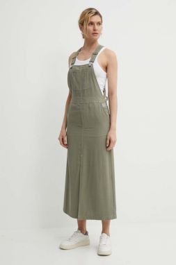Šaty G-Star Raw zelená farba, maxi, rovný strih, D24620-D522