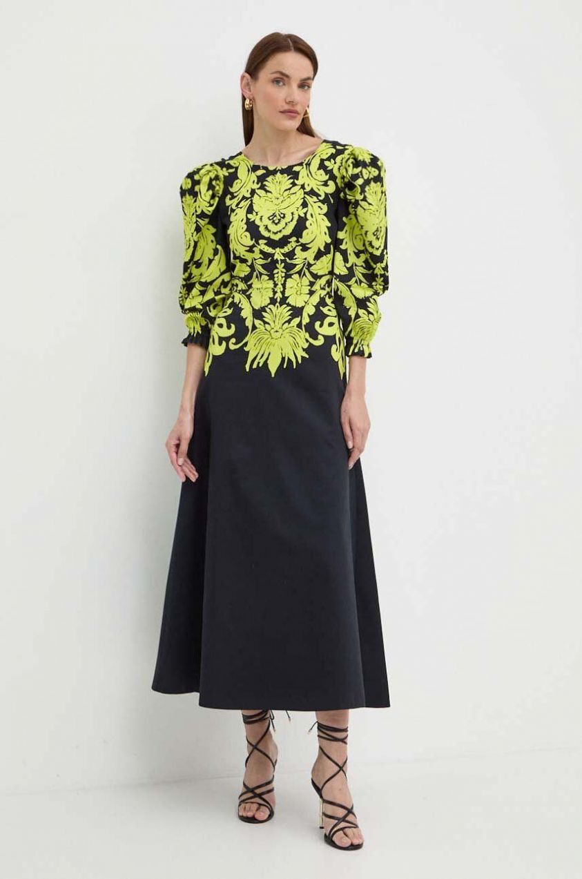 Šaty Luisa Spagnoli RUNWAY COLLECTION maxi, áčkový strih, 541116,