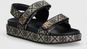 Sandále Tory Burch Kira Sport Sandal dámske, tmavomodrá farba, 155154.430