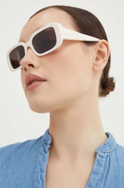 Slnečné okuliare VOGUE dámske, biela farba