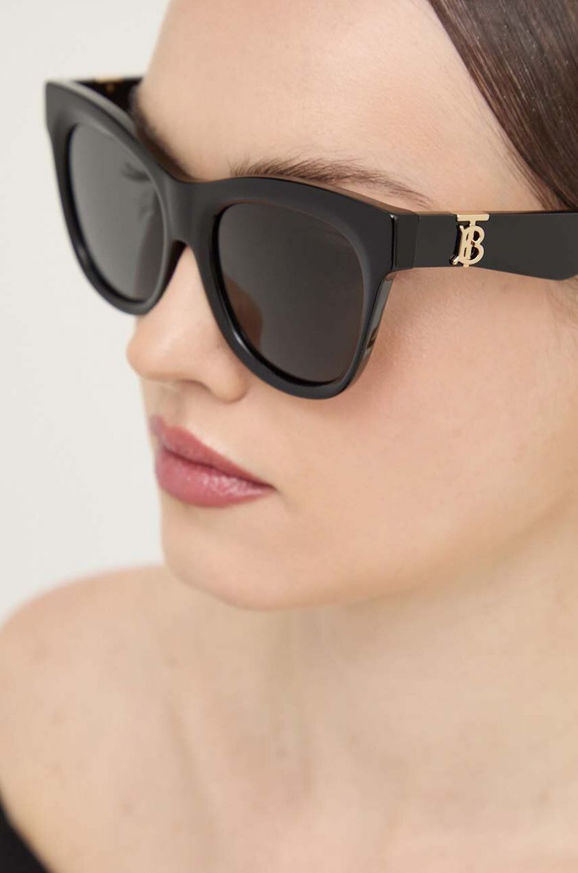 Slnečné okuliare Burberry dámske, čierna farba, 0BE4418,