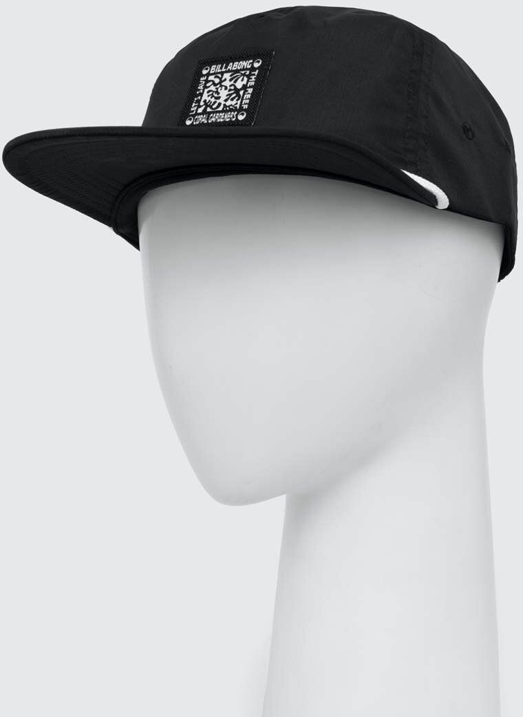 Šiltovka Billabong x Coral Gardeners čierna farba, s nášivkou, ABYHA00402