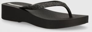 Žabky Ipanema MESH CHIC PL dámske, čierna farba, na platforme, 83386-AJ496