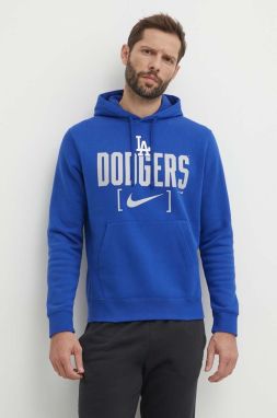 Mikina Nike Los Angeles Dodgers pánska, s kapucňou, s potlačou
