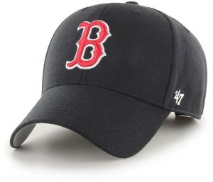 Čiapka 47 brand MLB Boston Red Socks čierna farba, s nášivkou, B-MVP02WBV-BKF