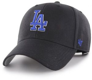 Čiapka 47 brand MLB Los Angeles Dodgers čierna farba, s nášivkou, B-MVP12WBV-BKR