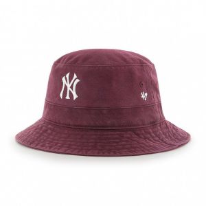 Klobúk 47 brand MLB New York Yankees fialová farba, bavlnený