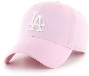 Bavlnená šiltovka 47 brand MLB Los Angeles Dodgers ružová farba, s nášivkou, B-RGW12GWSNL-PTA