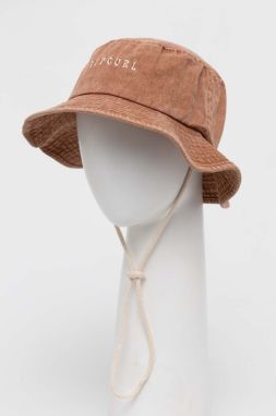 Klobúk Rip Curl hnedá farba, bavlnený