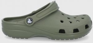 Šľapky Crocs Classic dámske, zelená farba, 10001