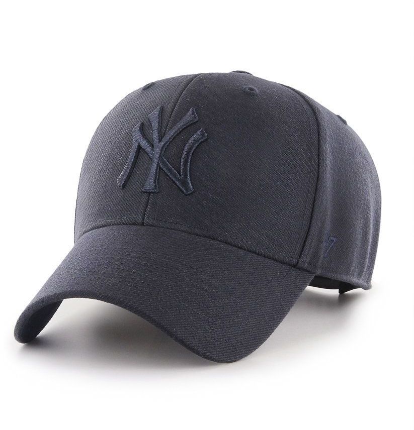 Čiapka 47 brand MLB New York Yankees tmavomodrá farba, s nášivkou