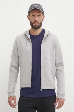 Mikina Reebok Active Collective pánska, šedá farba, s kapucňou, melanžová, 100075605