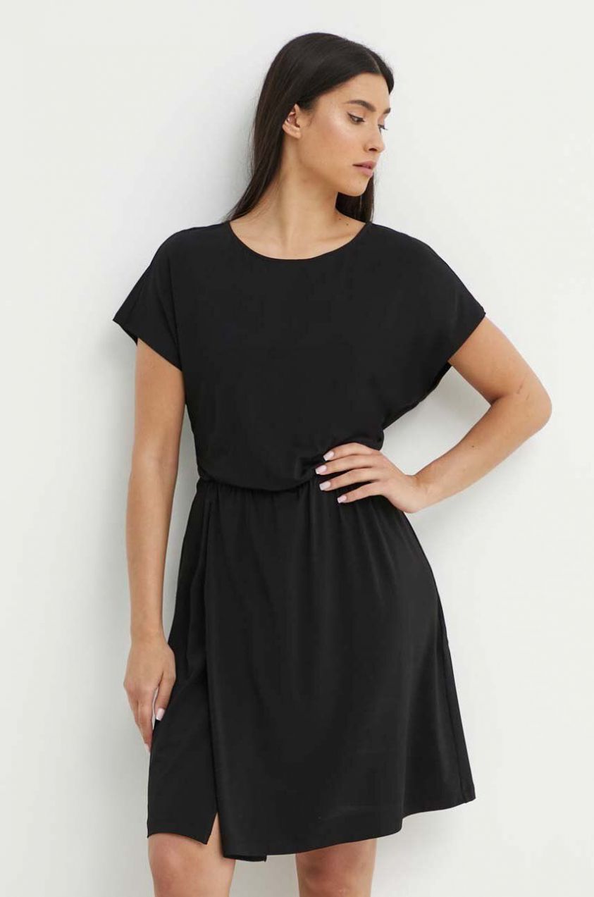 Plážové šaty Max Mara Beachwear čierna farba, 2416621019600