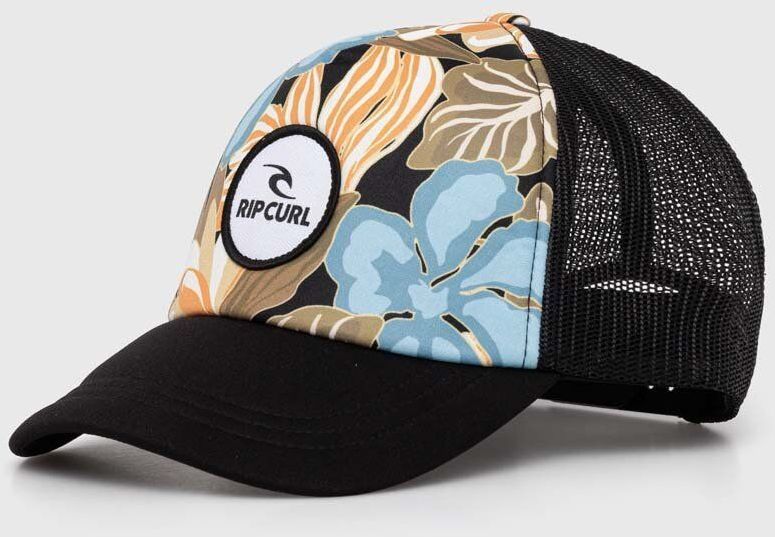 Šiltovka Rip Curl čierna farba, vzorovaná