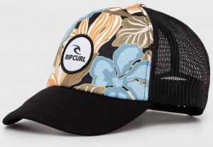 Šiltovka Rip Curl čierna farba, vzorovaná