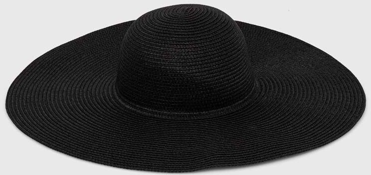 Klobúk Guess FEDORA čierna farba, AW9499 COT01