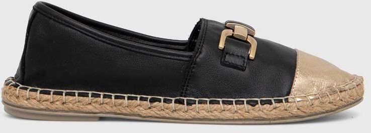 Kožené espadrilky Answear.LAB čierna farba