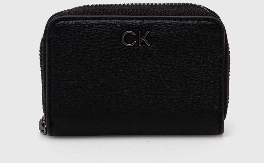 Peňaženka Calvin Klein dámska, čierna farba, K60K612177