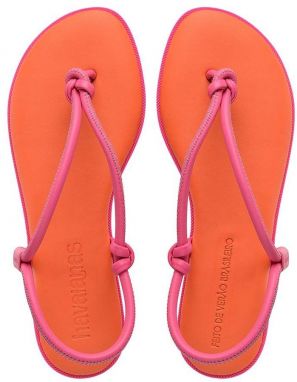 Sandále Havaianas UNA ACAI dámske, oranžová farba, 4149616.7608