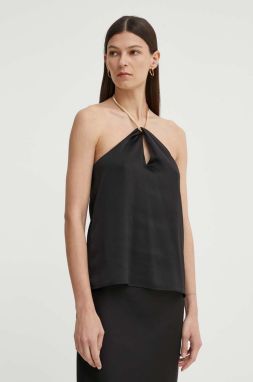 Top Bruuns Bazaar AcaciaBBElla top čierna farba, jednofarebná, BBW3941