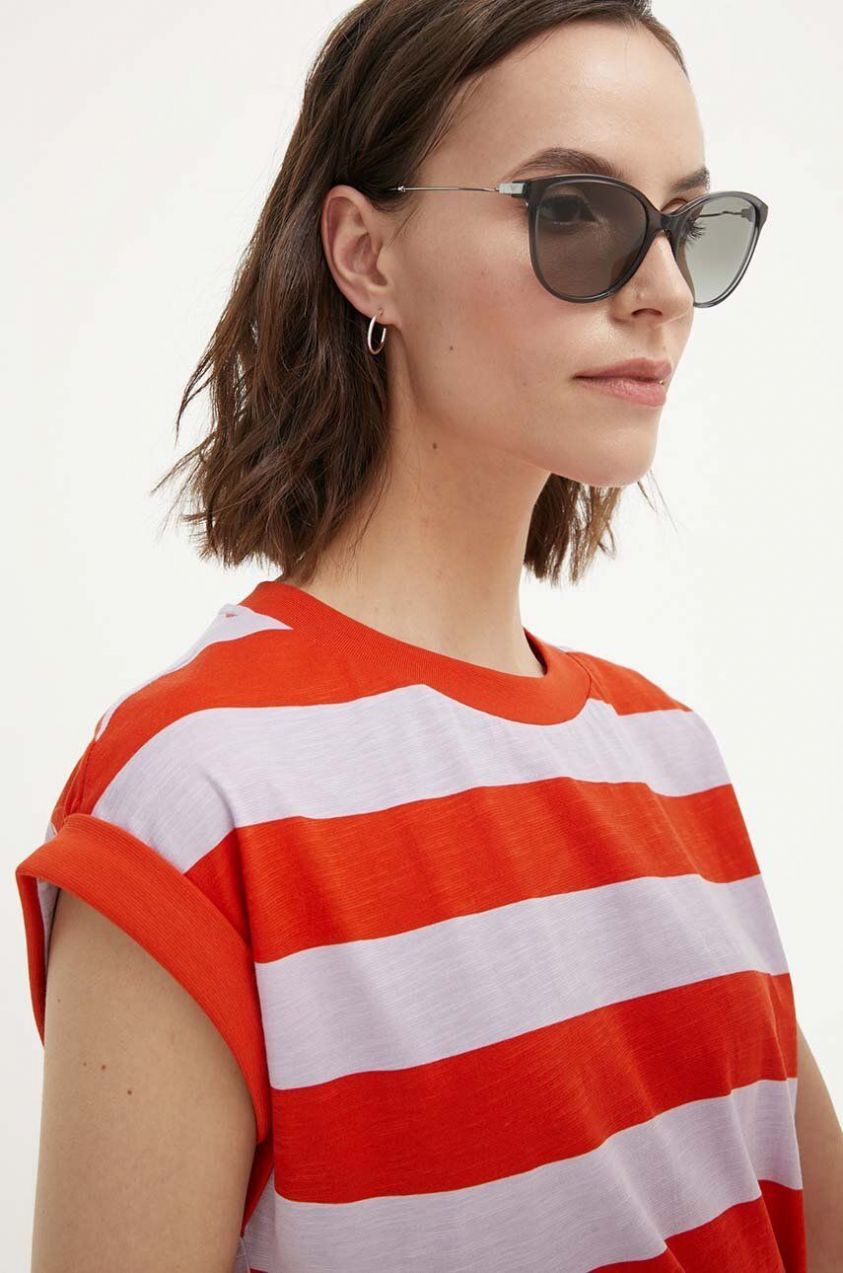 Slnečné okuliare Emporio Armani dámske, čierna farba