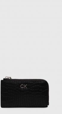 Peňaženka Calvin Klein dámska, čierna farba, K60K612191