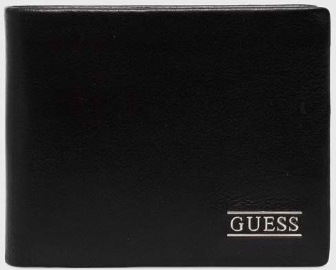 Kožená peňaženka Guess NEW BSTN pánska, čierna farba, SMNEBR LEA24