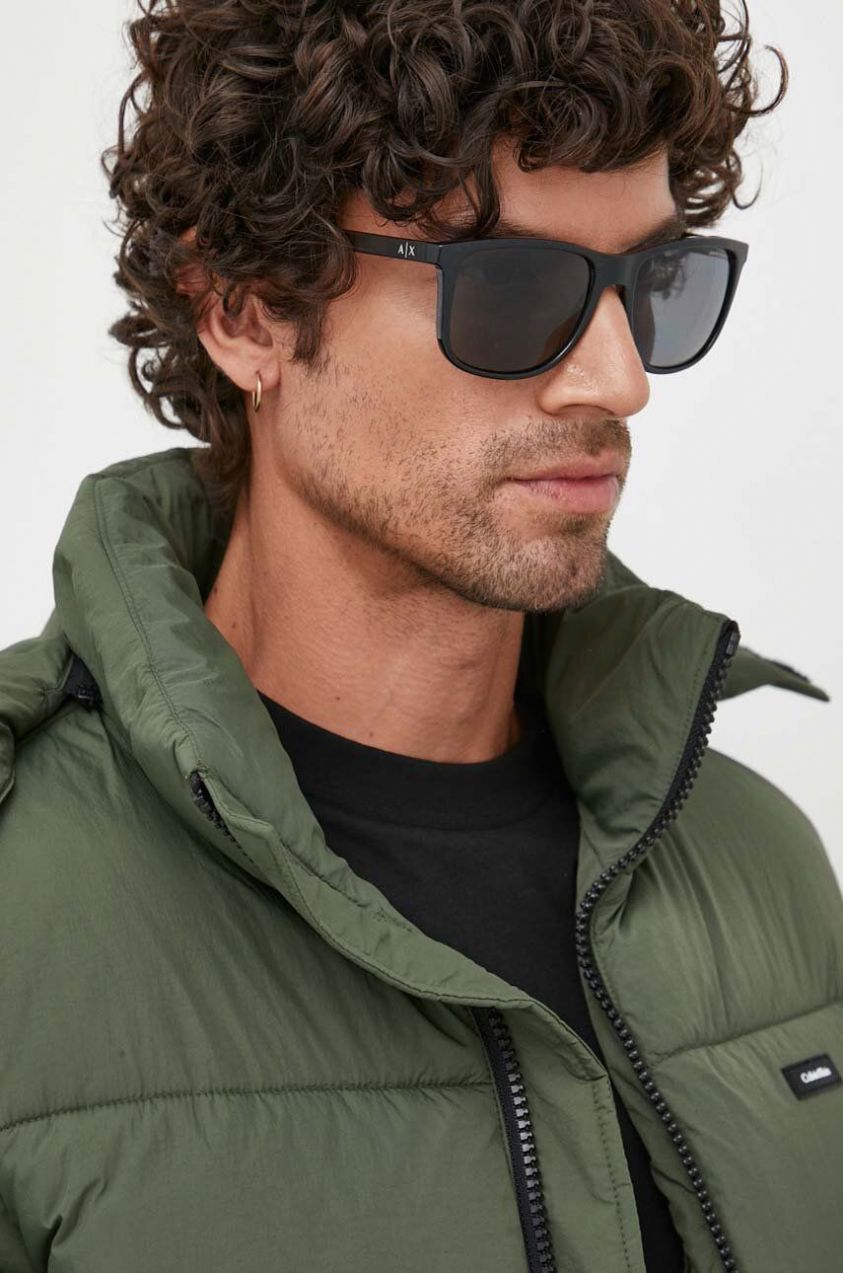 Slnečné okuliare Armani Exchange pánske, čierna farba, 0AX4070S
