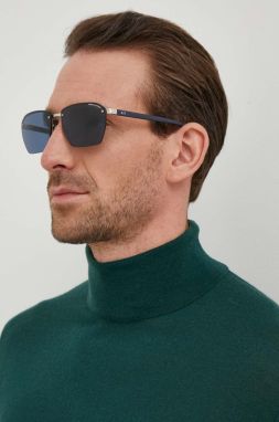 Slnečné okuliare Armani Exchange pánske, tmavomodrá farba, 0AX2048S