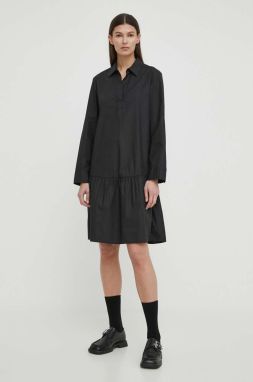 Šaty Marc O'Polo čierna farba, midi, oversize, 403104121351