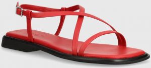 Kožené sandále Vagabond Shoemakers IZZY dámske, červená farba, 5713-201-48