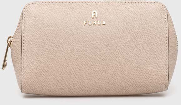 Kožená kozmetická taška Furla ružová farba, WE00449 ARE000 B4L00