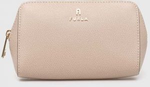 Kožená kozmetická taška Furla ružová farba, WE00449 ARE000 B4L00