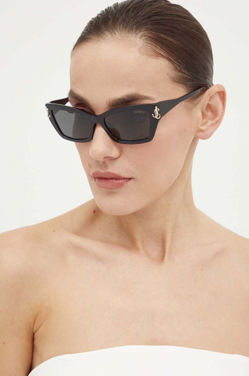 Slnečné okuliare Jimmy Choo dámske, čierna farba, 0JC5011U,