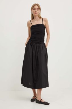 Šaty Never Fully Dressed LolaAp čierna farba, maxi, áčkový strih, NFDDR1404
